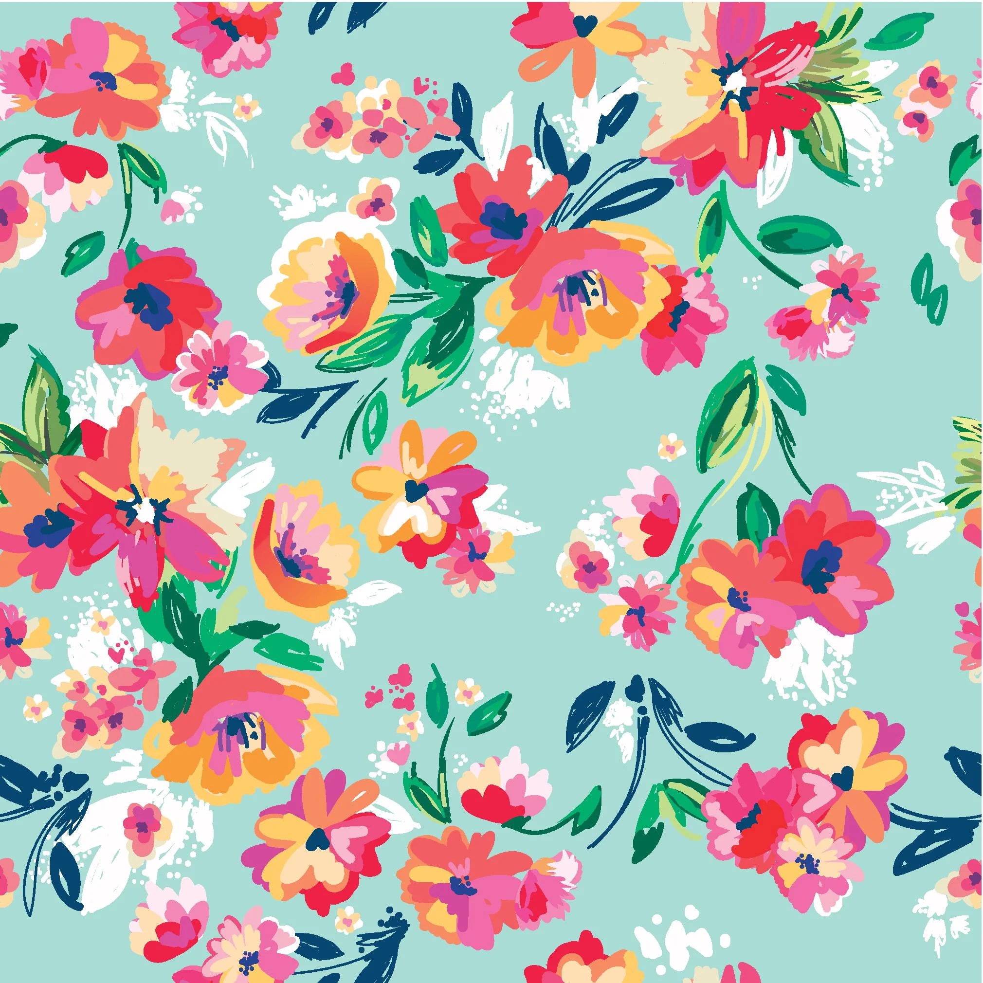 Floral Print Wallpaper 9