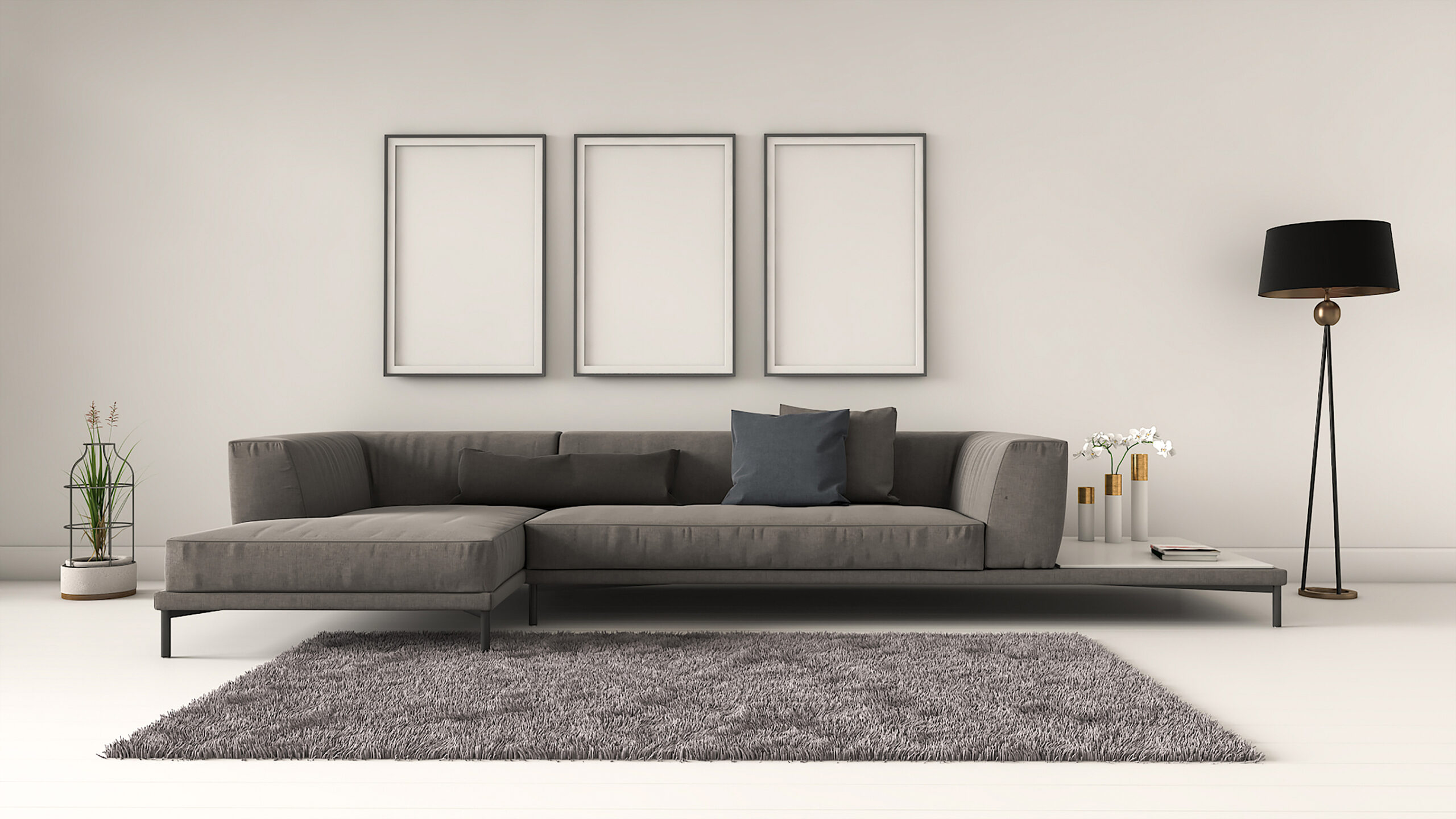 Living,Room,Interior,Poster,Mockup,With,Two,Vertical,Empty,Black