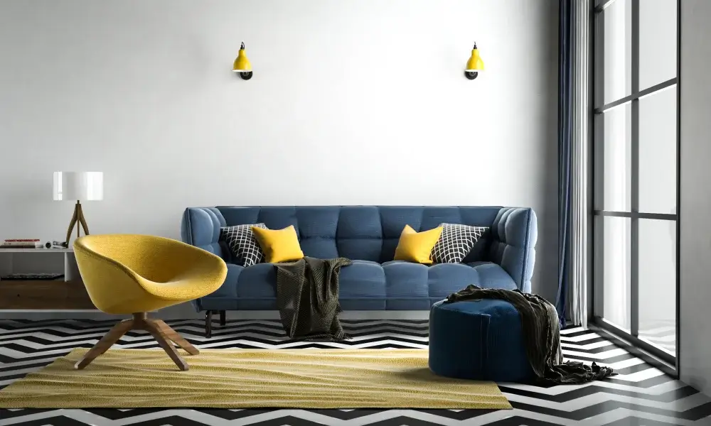 Dark Blue Sofa 4