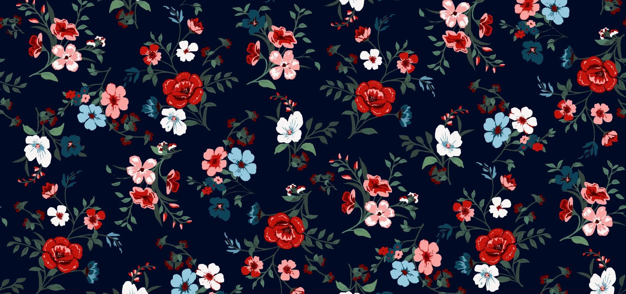 Floral Print Wallpaper 1