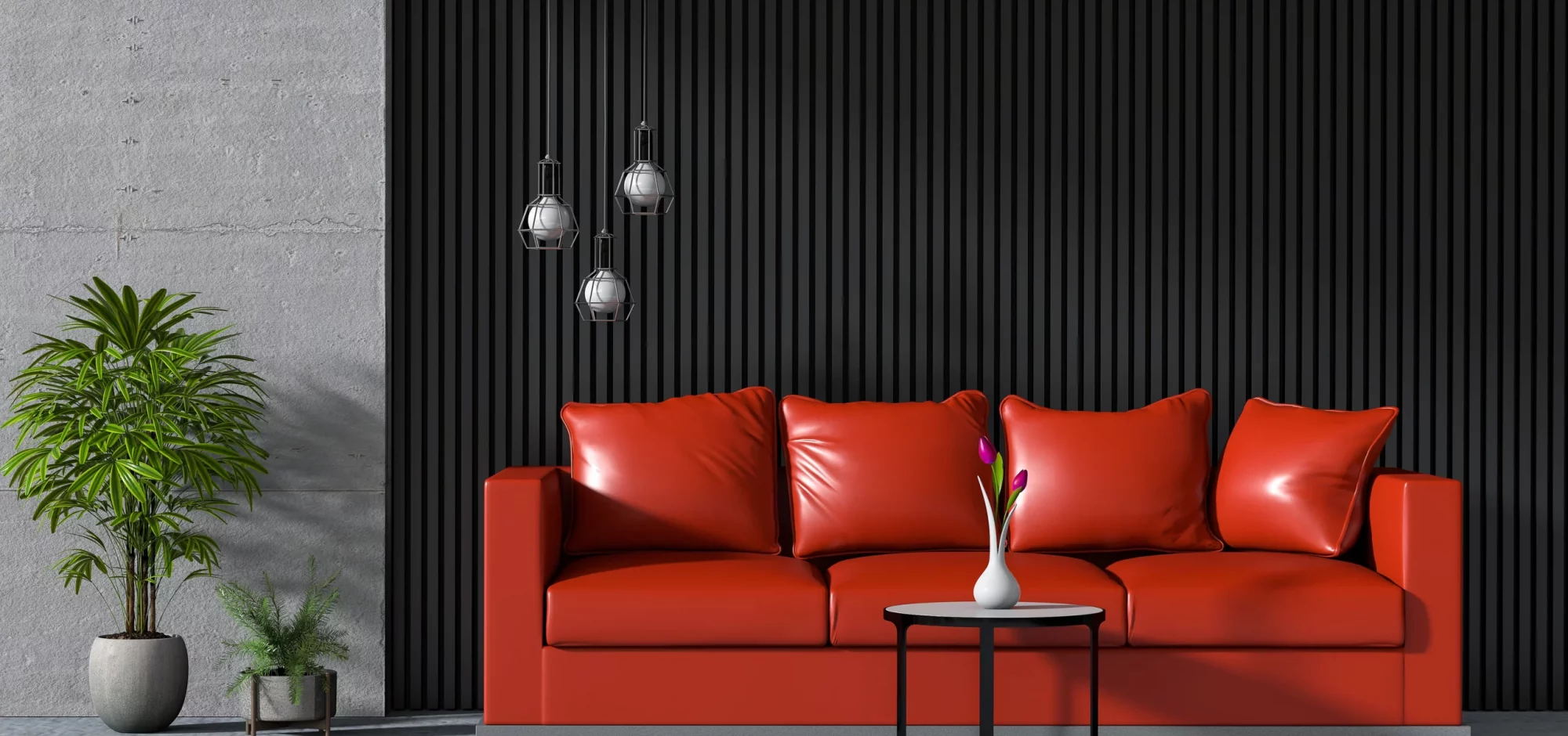 Red Leather Sofa 2 (1)